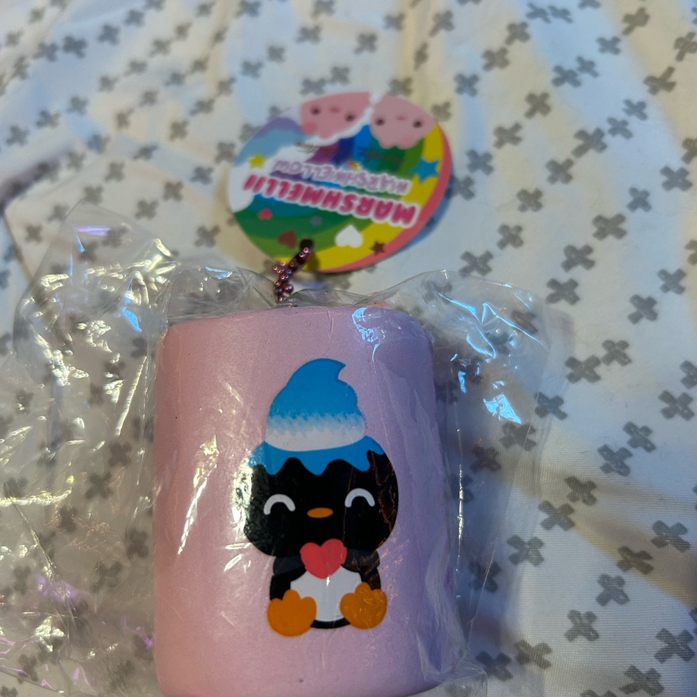 Cute Creamii Candy Pink Penguin Marshmellii Squishy